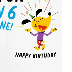 Fantastic and Fun 6th Birthday Card With Stickers