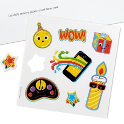 Fantastic and Fun 6th Birthday Card With Stickers