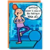Farting in Yoga Class Funny Pop-Up Birthday Card for Her