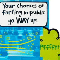 Farting in Yoga Class Funny Pop-Up Birthday Card for Her