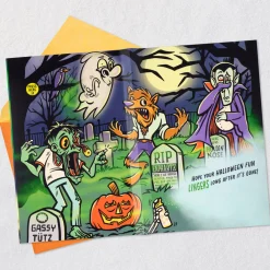 Farting Monsters Funny Halloween Card With Sound