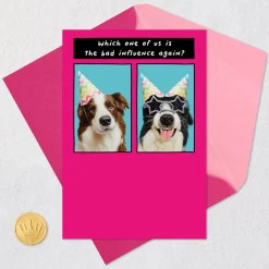 Favorite Bad Influence Funny Birthday Card for Sister