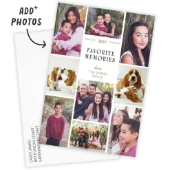 Favorite Memories Photo Collage Flat Holiday Photo Card