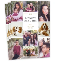 Favorite Memories Photo Collage Flat Holiday Photo Card