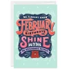 February Shines Custom Birthday Card