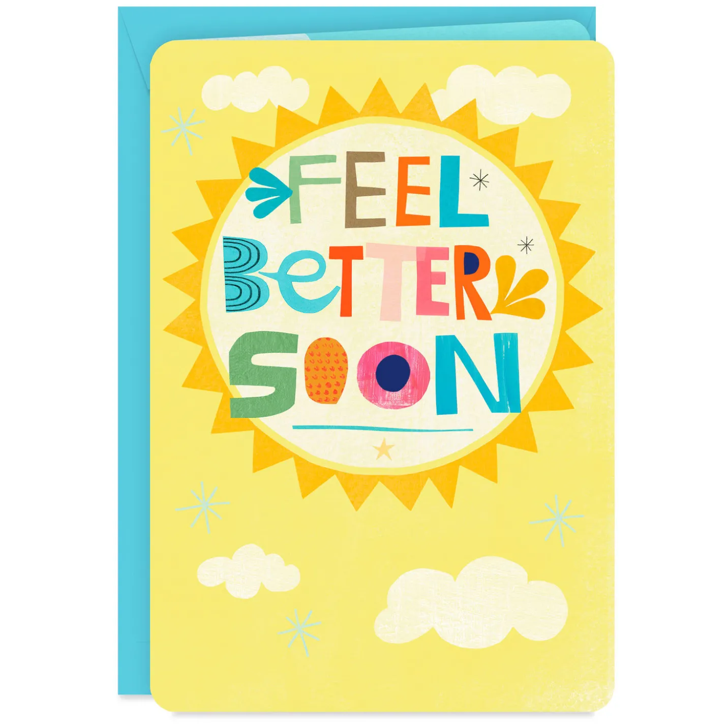 16" Feel Better Soon Sun Jumbo Get Well Card