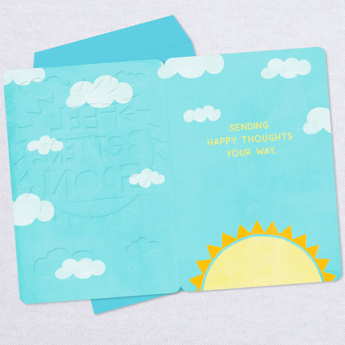 16" Feel Better Soon Sun Jumbo Get Well Card