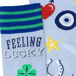 Feeling Lucky Novelty Crew Socks