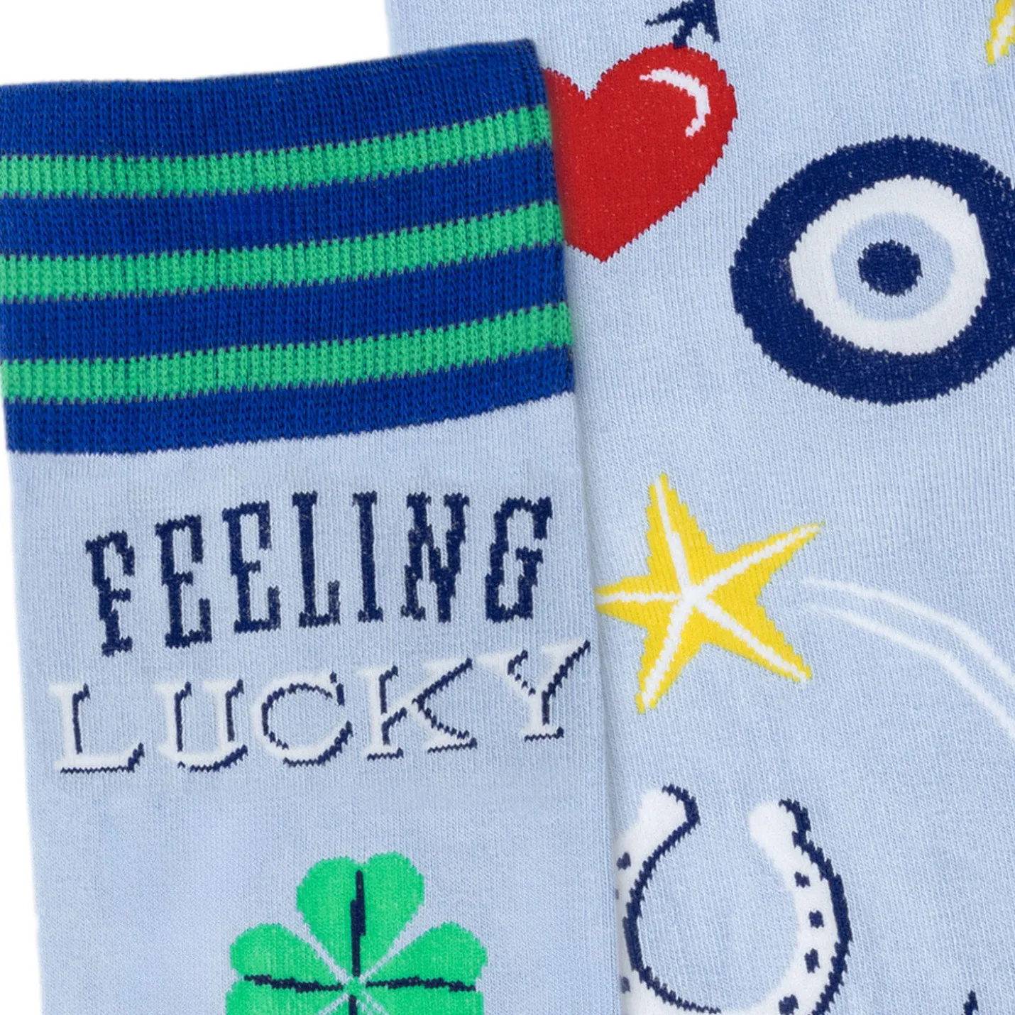 Feeling Lucky Novelty Crew Socks