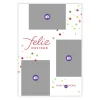 Feliz Navidad Confetti Flat Christmas Photo Card