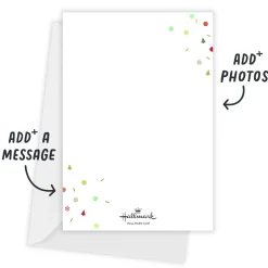 Feliz Navidad Confetti Flat Christmas Photo Card