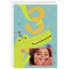 Festive Crocodile Custom 3rd Birthday Card