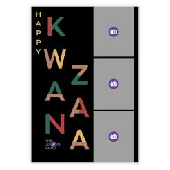 Festive Lettering Flat Kwanzaa Photo Card