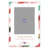 Festive Plaid Border Flat Christmas Photo Card