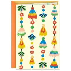 Festive Tassel Garland Blank Card