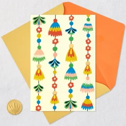 Festive Tassel Garland Blank Card