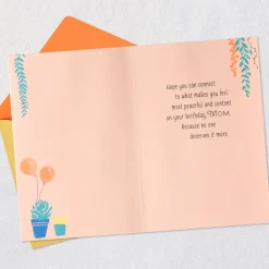 Find Your Sunny, Happy Place Birthday Card for Mom