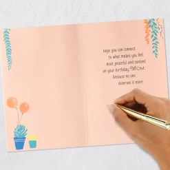 Find Your Sunny, Happy Place Birthday Card for Mom