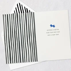 First Step Into A New Year Birthday Card