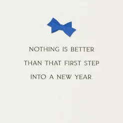 First Step Into A New Year Birthday Card