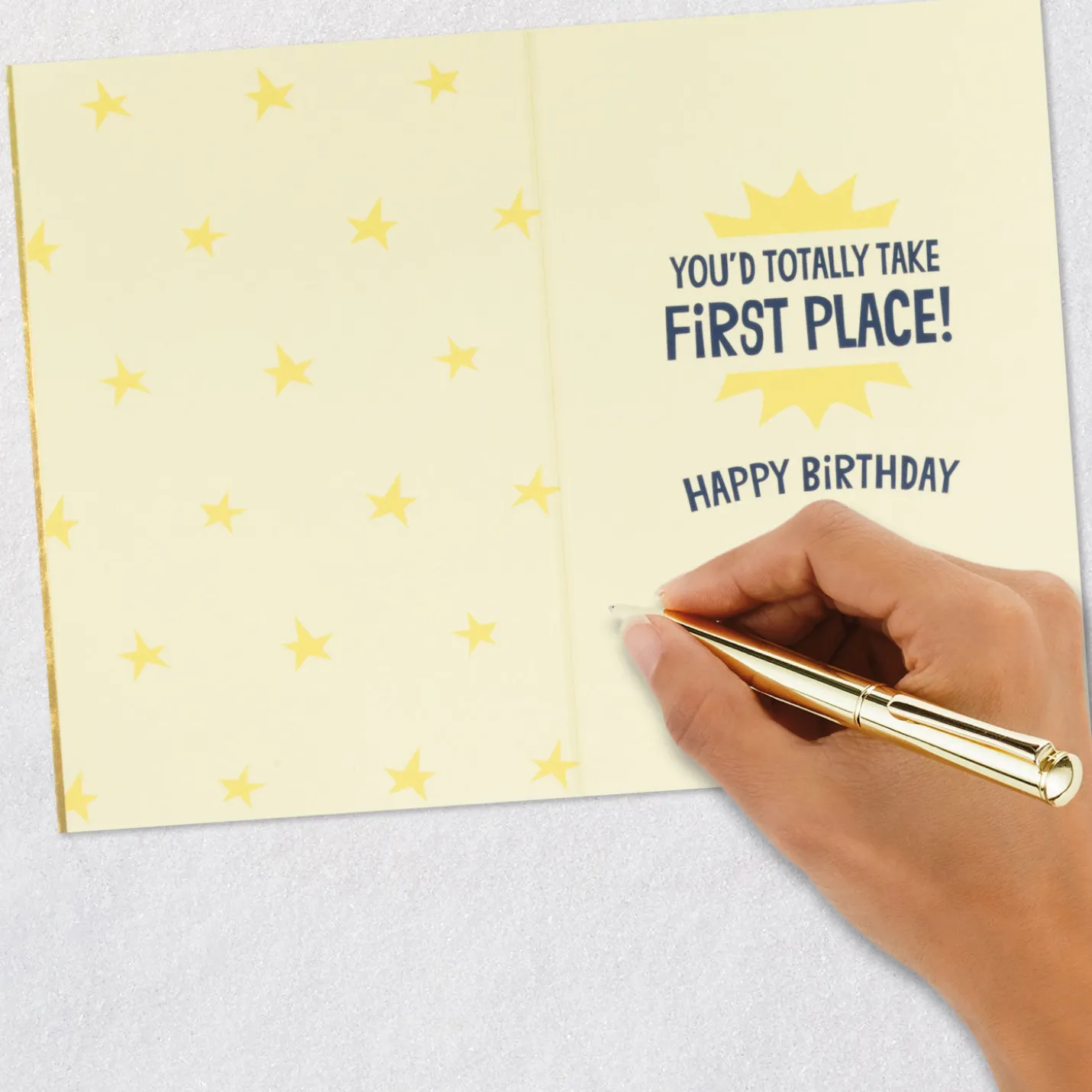 First Place for Coolness Birthday Card