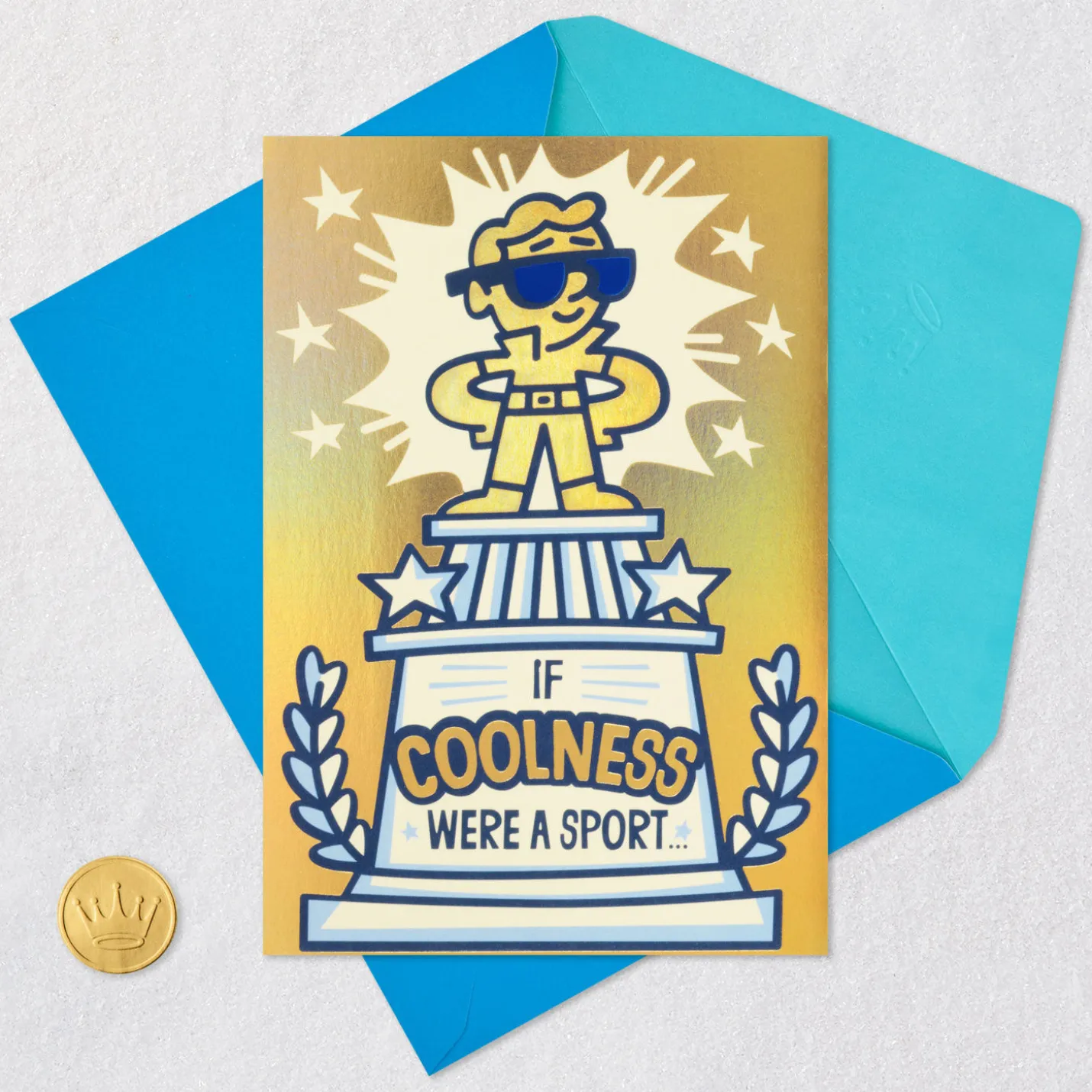 First Place for Coolness Birthday Card