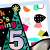 Five Years Loved 5th Birthday Card