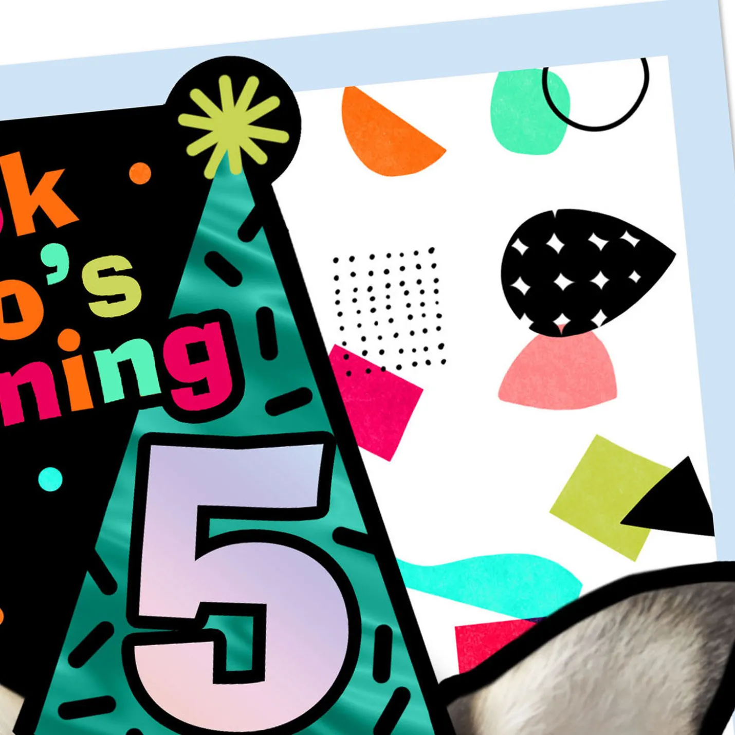 Five Years Loved 5th Birthday Card