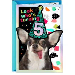 Five Years Loved 5th Birthday Card