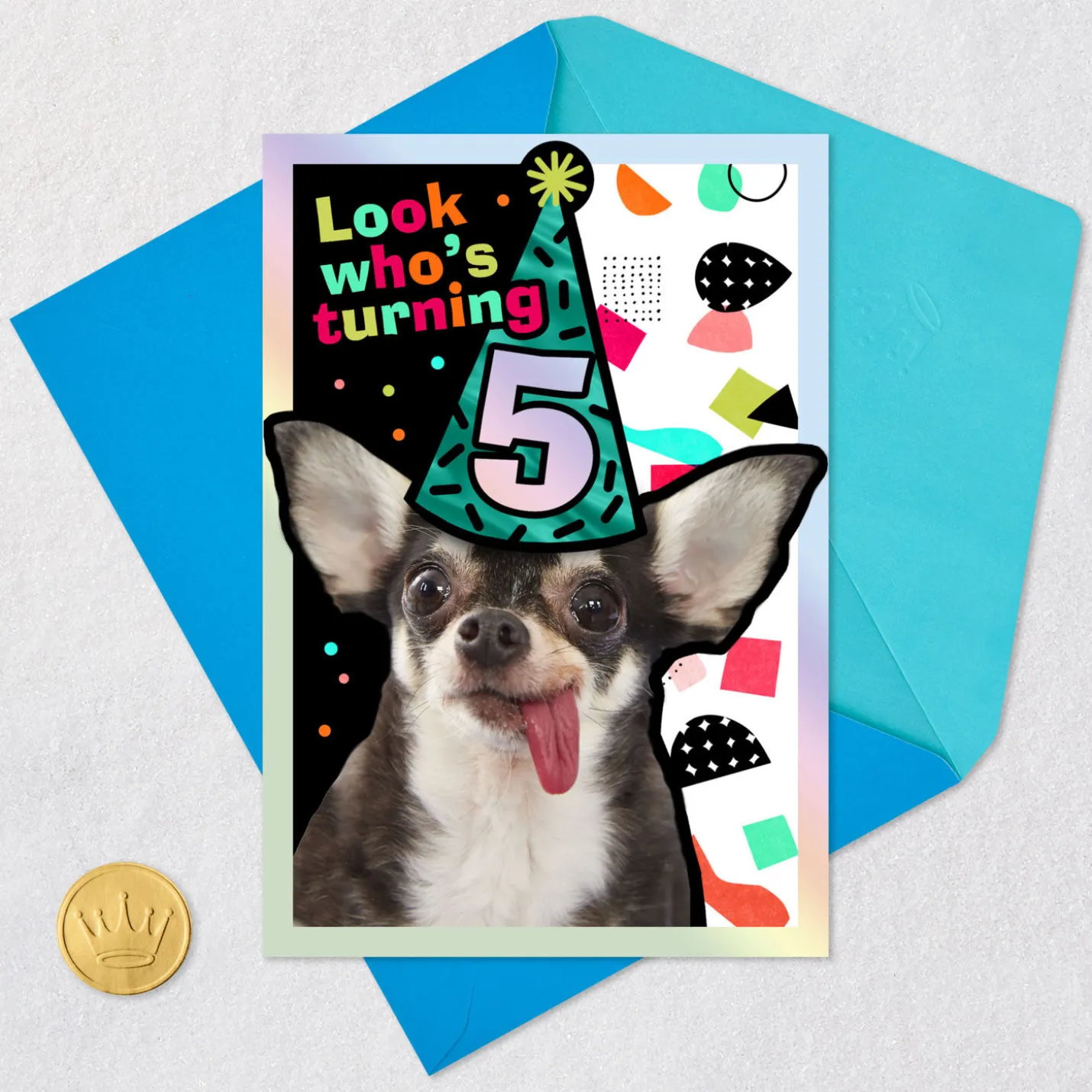 Five Years Loved 5th Birthday Card