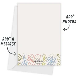 Floral and Flourish Flat Graduation Announcement