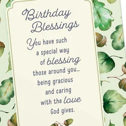 Floral Assorted Religious Birthday Cards, Box of 12