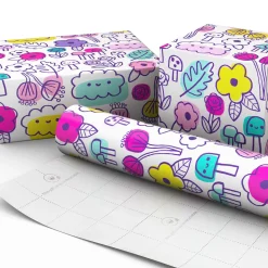 Floral Doodles Wrapping Paper, 20 sq. ft.