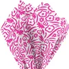 Floral Pink on White Tissue Paper, 6 Sheets