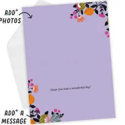 Florals on Pink Custom Card