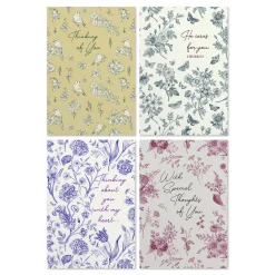 Floral Toile Assorted Religious Thinking of You Cards, Box of 12