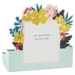 Floral Typewriter 3D Pop-Up Thinking of You Card