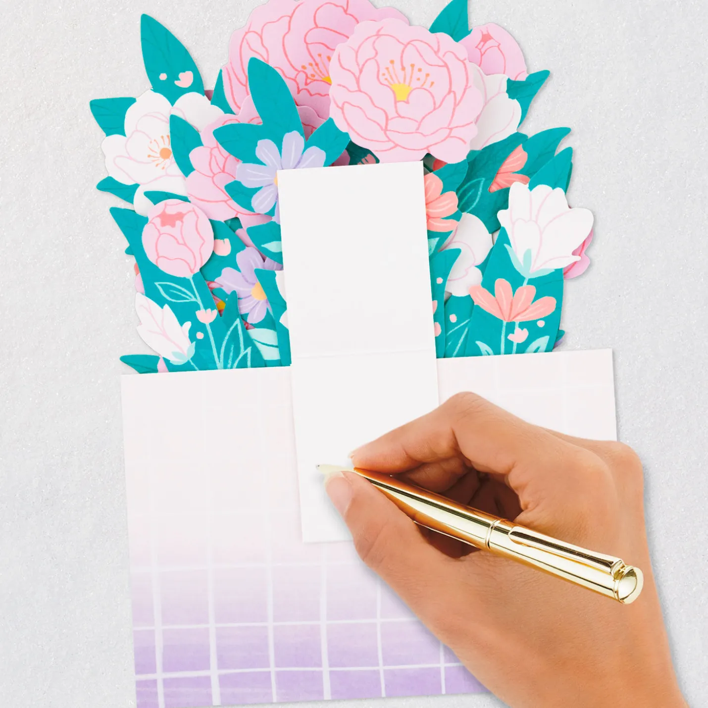 Flower Bouquet Have a Beautiful Day 3D Pop-Up Card
