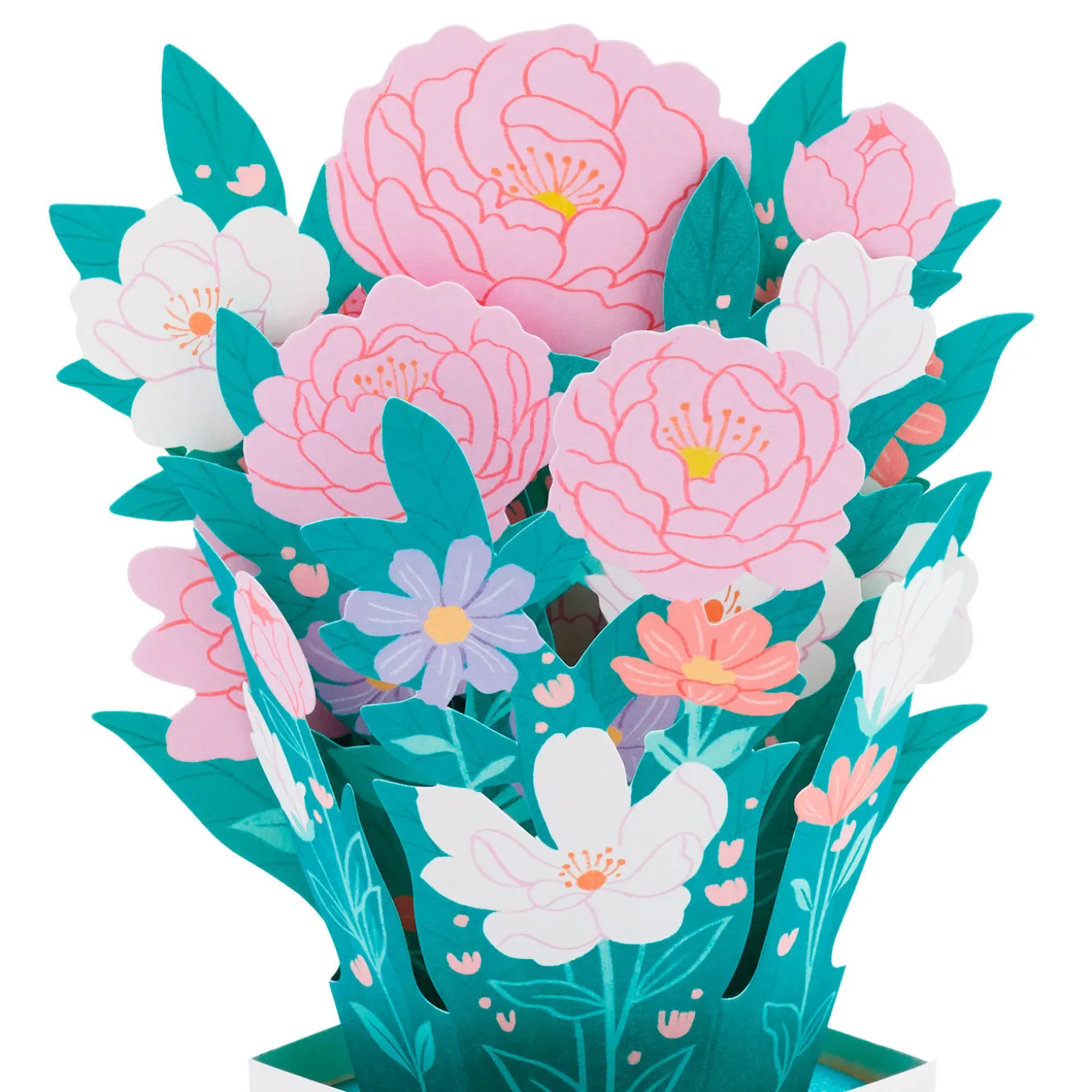 Flower Bouquet Have a Beautiful Day 3D Pop-Up Card