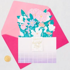 Flower Bouquet Have a Beautiful Day 3D Pop-Up Card