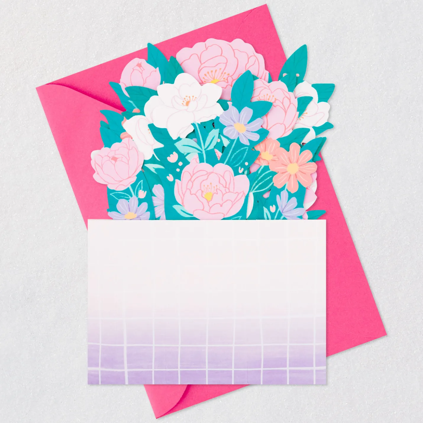 Flower Bouquet Have a Beautiful Day 3D Pop-Up Card