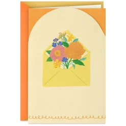 Flowers in Envelope Blank Card