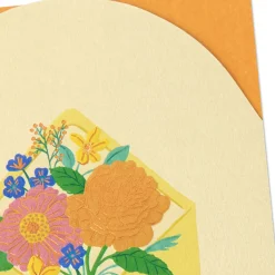 Flowers in Envelope Blank Card