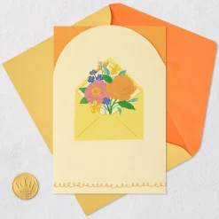 Flowers in Envelope Blank Card