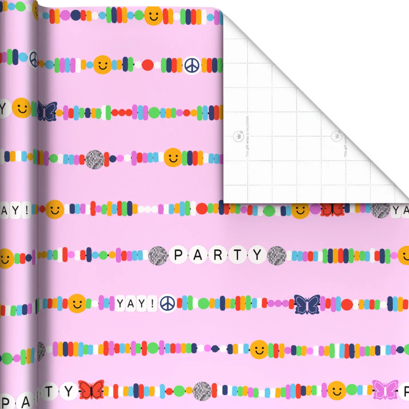 Focus on Fun 3-Pack Assorted Wrapping Paper Roll Bundle, 75 sq. ft. total