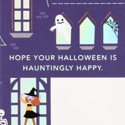Fold-Out Haunted House Halloween Card