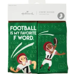 Football Is My Favorite F Word Funny Crew Socks