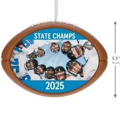 Football Personalized Ornament, Custom Photo and Text
