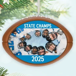 Football Personalized Ornament, Custom Photo and Text