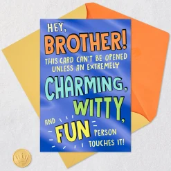 For Charming and Witty People Only Funny Birthday Card for Brother